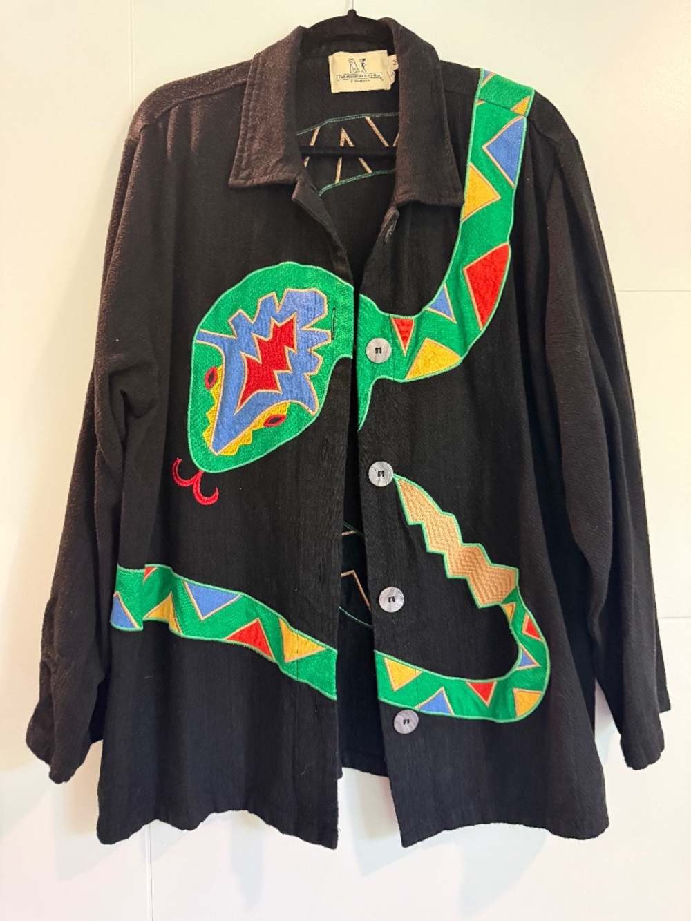 Fashion Brand Company Linen Snake Jacket/Shirt Size M/L
